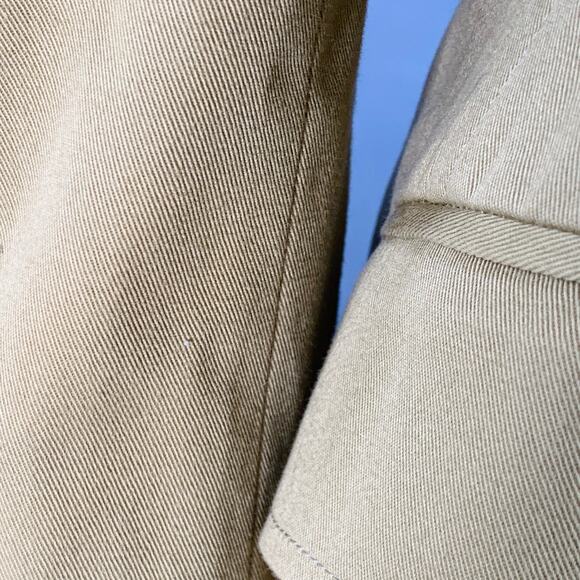 DOLCE & GABBANA Size 6 Khaki Cotton Twill Fitted Button Up Jacket Blazer - Picture 6 of 10